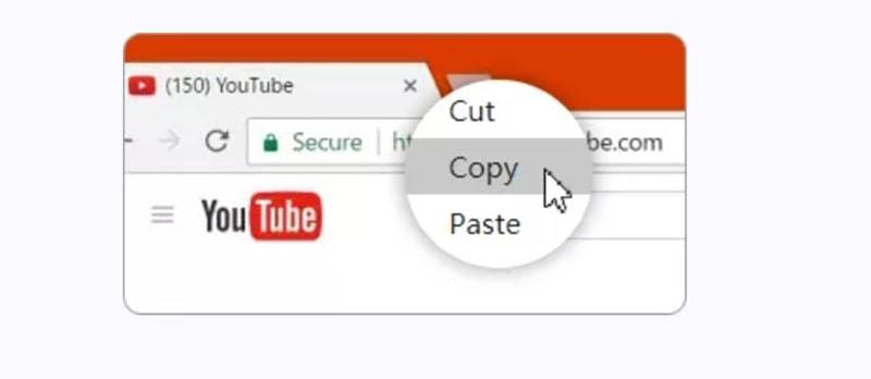 copy youtube video url itubego
