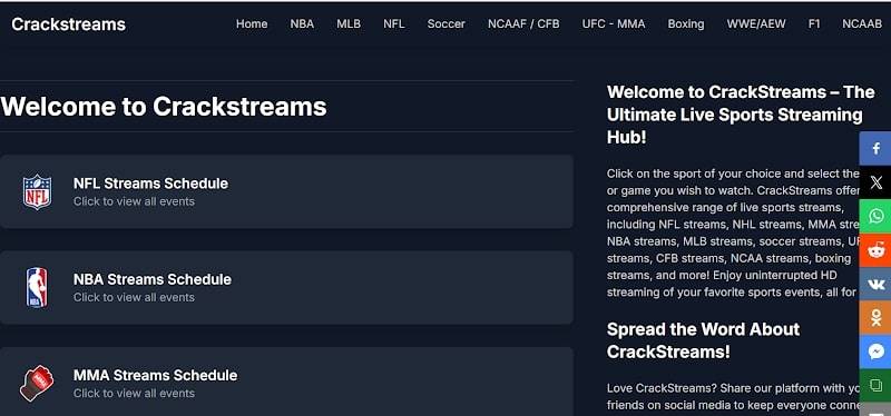 crackstreams methstreams alternative