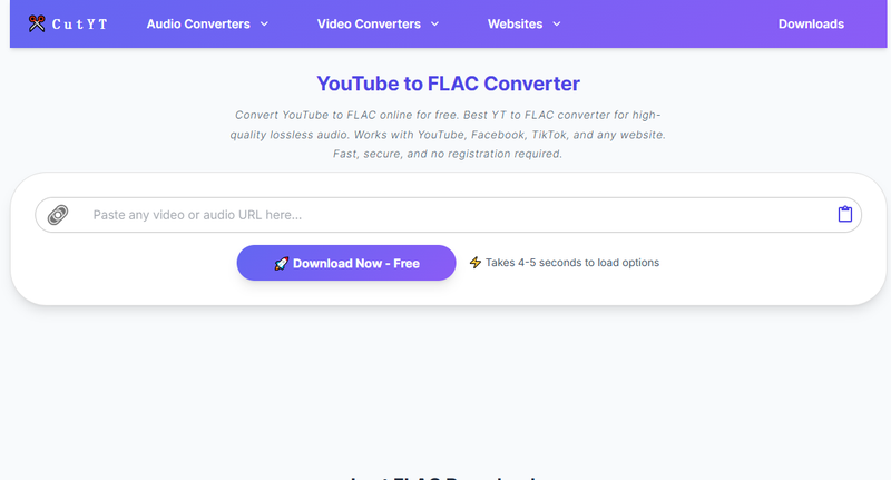 Cutyt Online Flac Conversion Interface