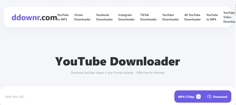 Ddownr Youtube Playlist Downloader Website