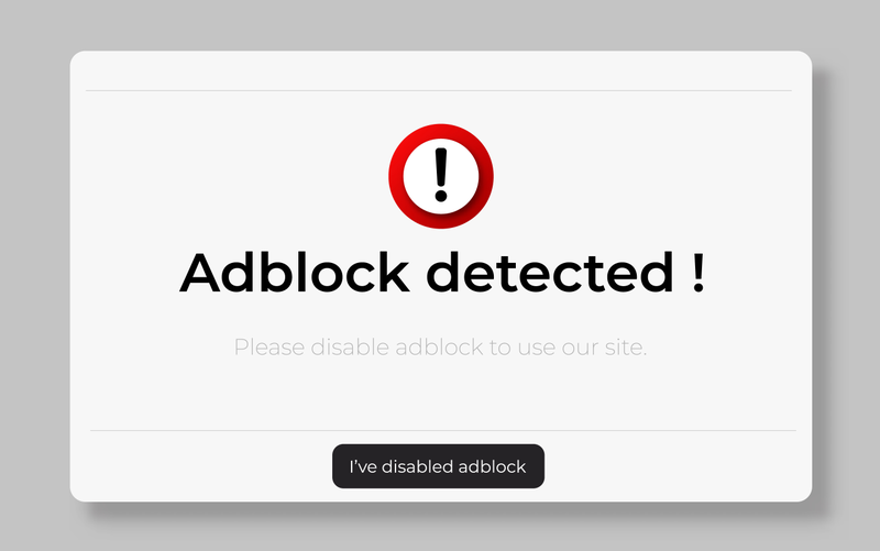Disable Adblock