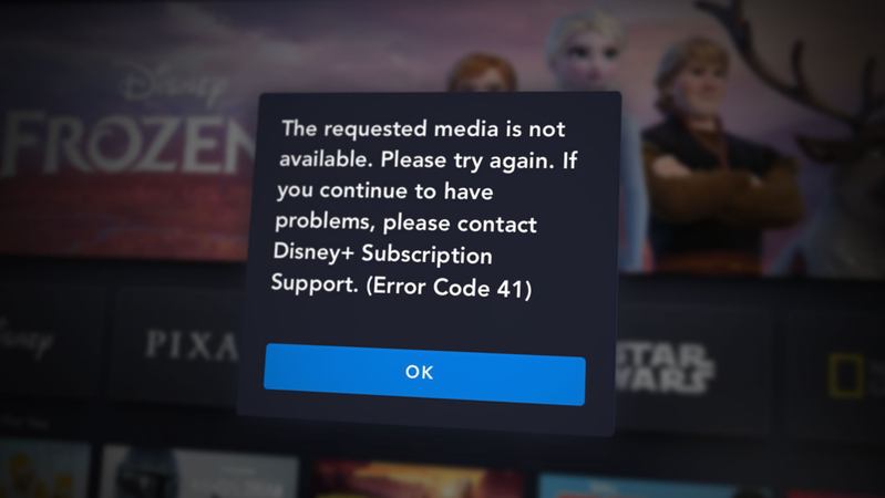 Disney Plus Error Code 41