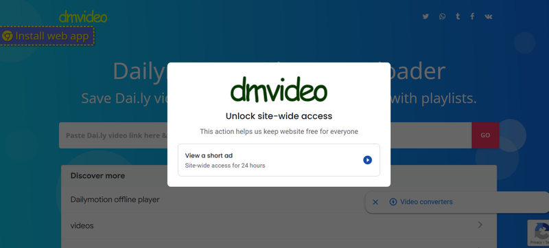 Dmvideo Dailymotion Mp4 Downloader Homepage
