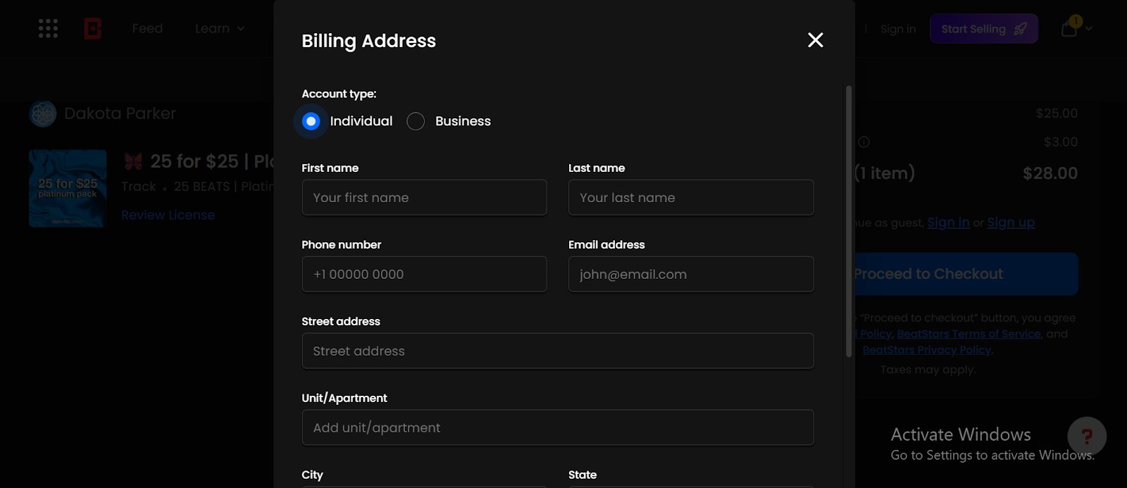 download beatstars purchased beat