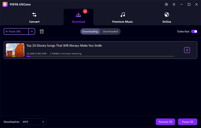 fliflik ultconv 영상 다운로드