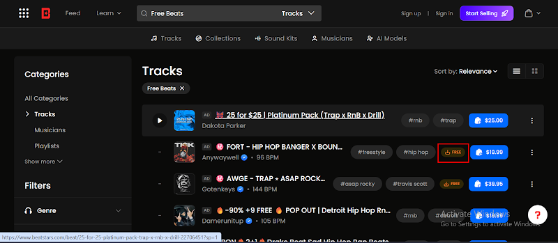 download free beatstars track