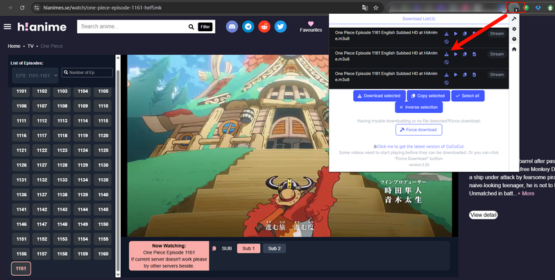 Download Hianime Video with Cococut