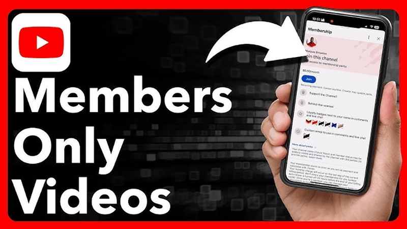 Download members only video on YouTube