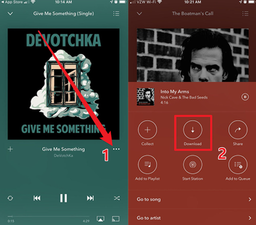 Download Music on Pandora with Premium