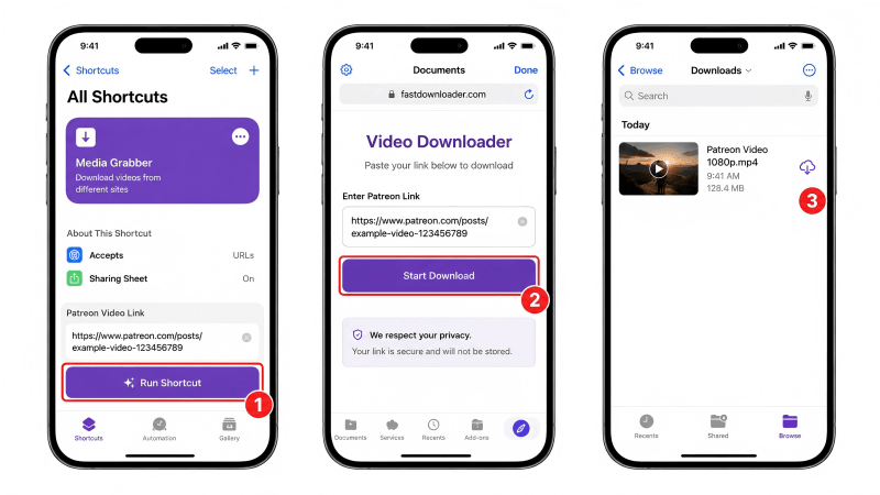 download patreon videos on ios
