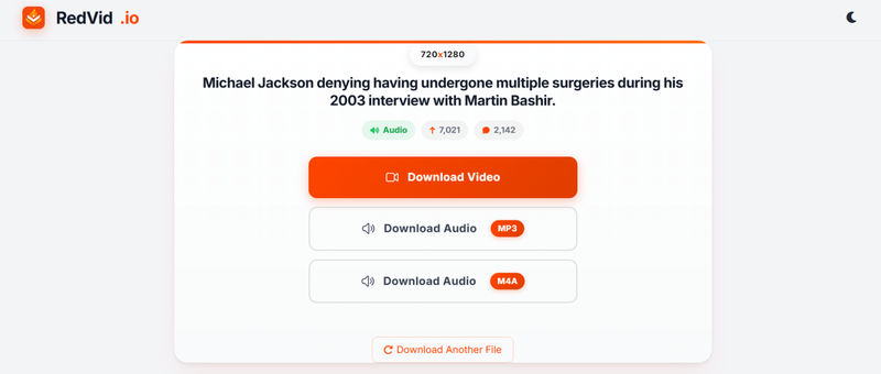 Download Reddit Converted Mp3 File from Redvid