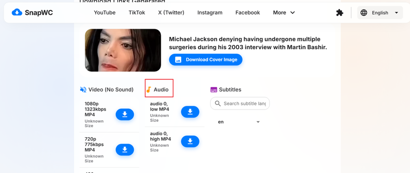 Download Reddit Mp3 File from Snapwc