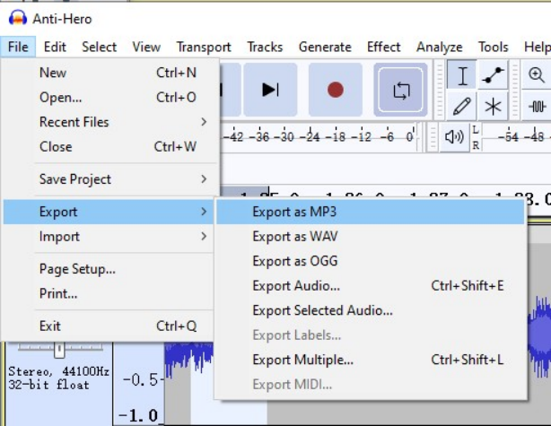 Download Soundcloud to Mp3 with Audacity