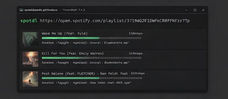 Download Spotify Songs and Playlists Using Spotdl