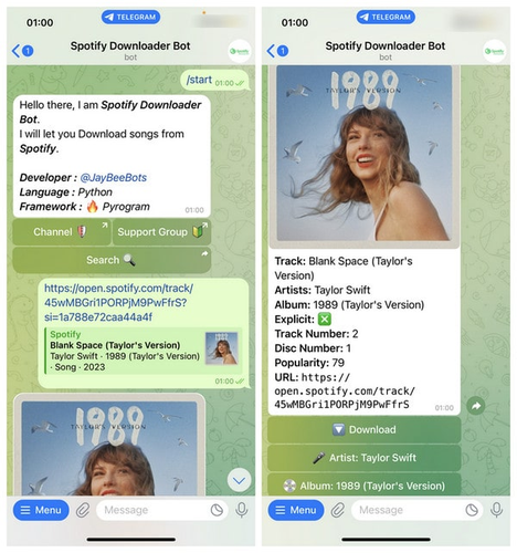 Download Spotify Songs with a Telegram Bot
