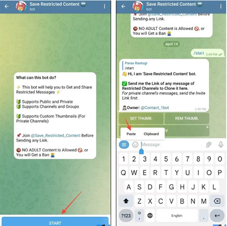 Download telegram video with telegram bot