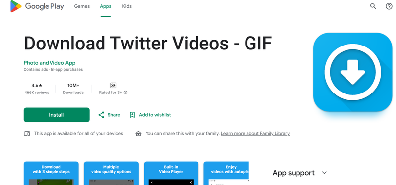 Android App Download Twitter Videos Gif