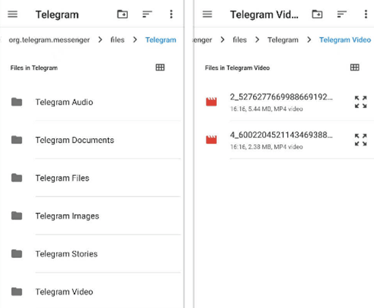 Download video from telegram private channel with file manager