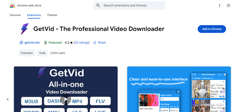 Download Vimeo Chrome extension Get Video Downloader