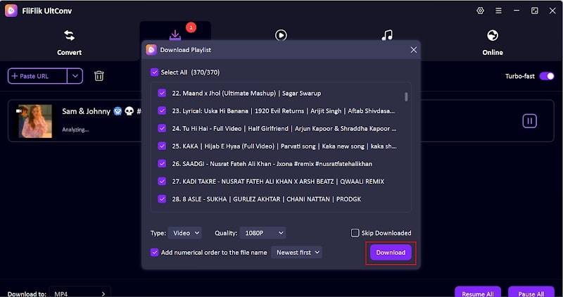 download youtube playlist mac