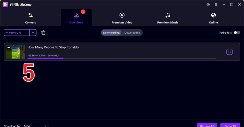 Download Youtube Video in Ultconv