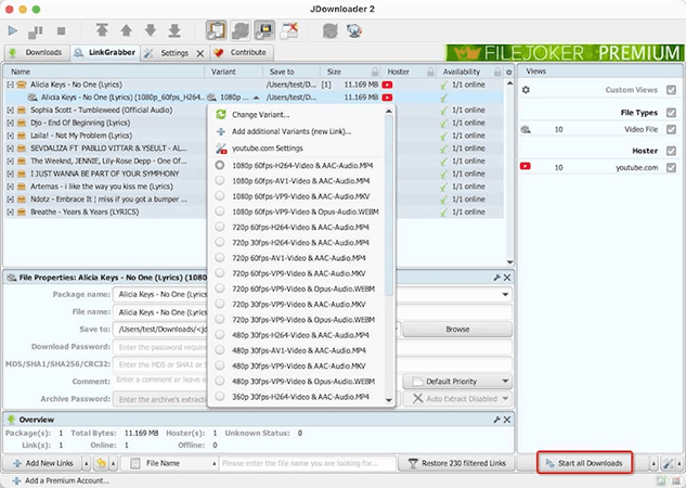 download-youtube-videos-multiple-links-with-jdownloader
