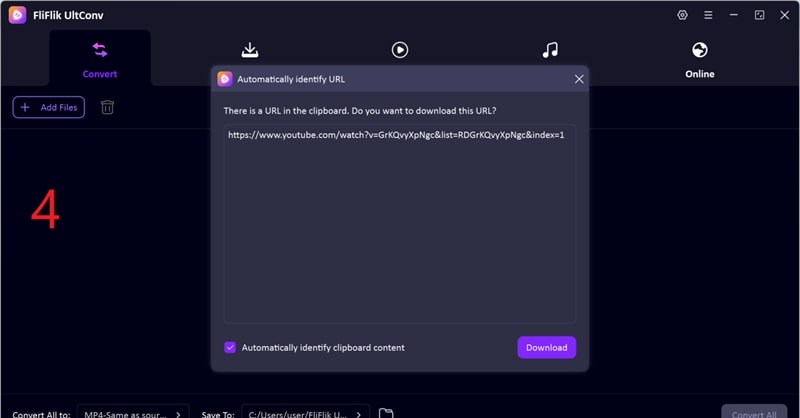 download youtube videos with ultconv video conveter on pc