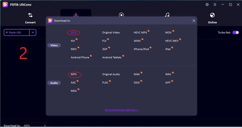 download youtube videos with ultconv video conveter to any format