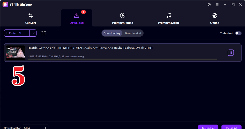 Downloaded Youtube Video in Ultconv