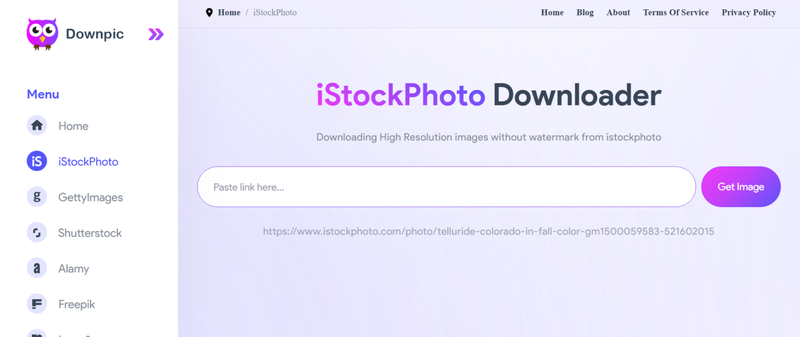 Downpic Istock Photo Downloader Page