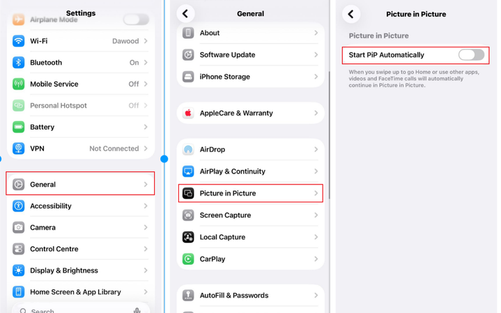 Enable Picture in Picture on Ios