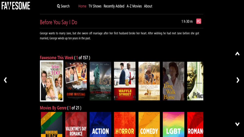 Watch Free Movies on Fawesome