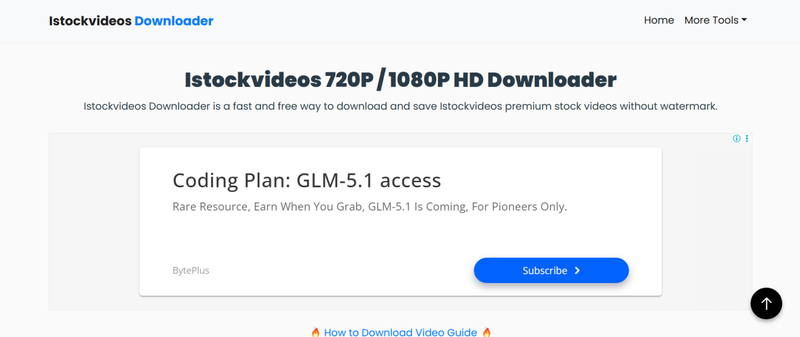 Fetchpik Istock Video Downloader Interface