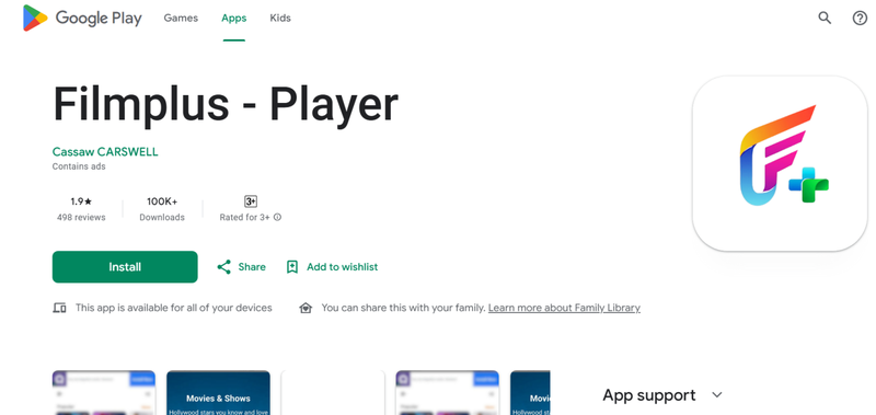 Filmplus Streaming App Movie