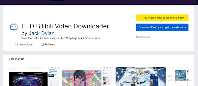 firefox bilibili downloader fhd