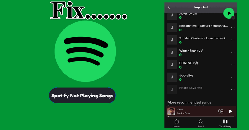 Downloaded Songs on Spotify Not Playing