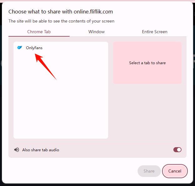 fliflik select onlyfans tab