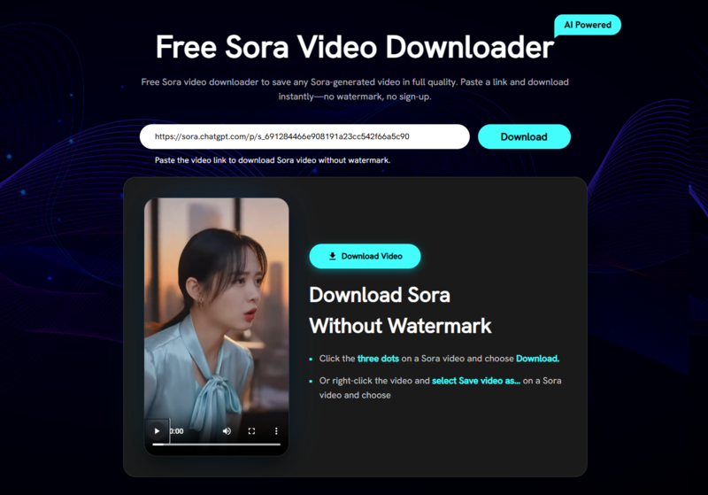 fliflik sora video downloader