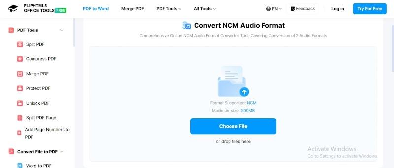 FlipHTML5 NCM to MP3 tool