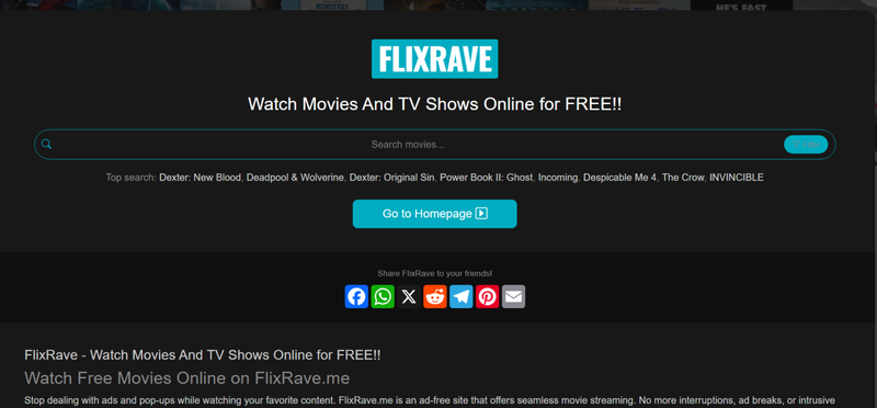 Flixrave Interface