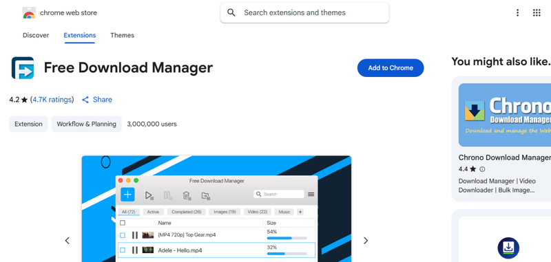 Free Download Manager Extension