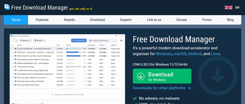 Free Download Manager Chrome Extension