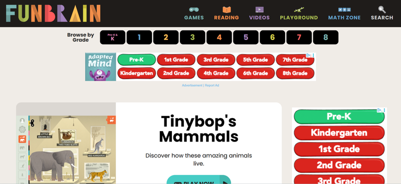 Unblocked Game for School Funbrain