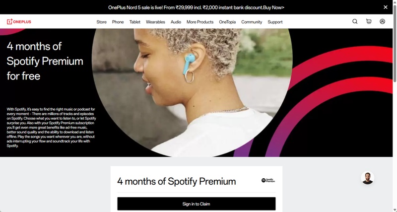 Get Spotify Premium One Plus