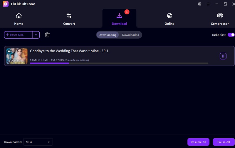 Goodshort Drama Downloading in Ultconv