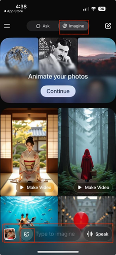 Grok Imagine Spicy Mode Button