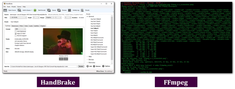 Handbrake Vs Ffmpeg