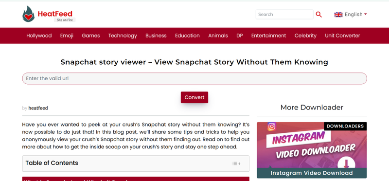 Heatfeed Snapchat Viewer
