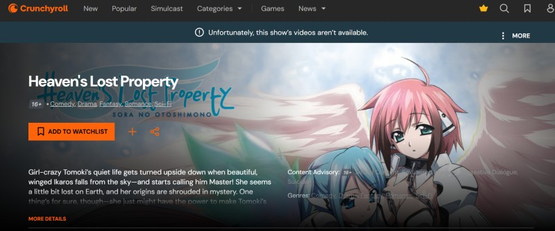 heavens lost property anime series