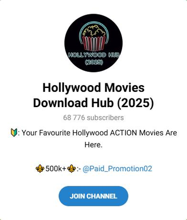 Telegram Movie Channel Hollywood Movies Download Hub